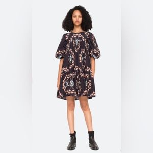 Sea NY Lindstrom quilt-print dress